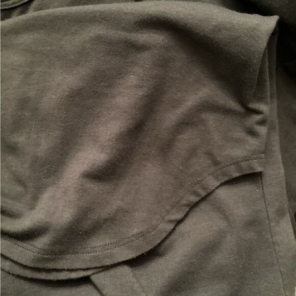 CUTS CLOTHING SIZE XL NAVY BLUE ELONGATED LONG SLEEVE CREW NECK T SHIRT - Picture 5 of 7